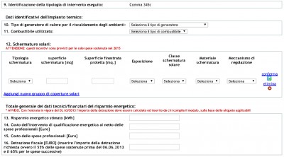 Studio Zeppi - Detrazione fiscale 65% per SCHERMATURE SOLARI - allegato f comma 345c 2 - Montecchio